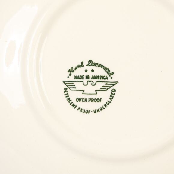 Marcrest Swiss Alpine Chalet Ceramic 9" Vegetable Bowl USA 1960s MCM NOS - Picture 5 of 8